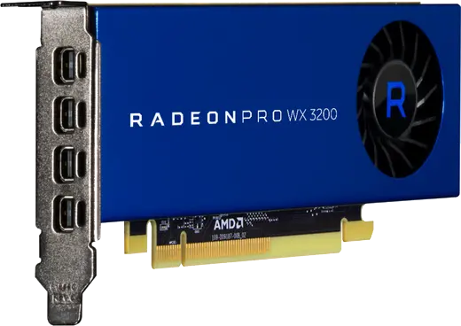 AMD Radeon PRO WX 3200 4GB PCIe 3.0
