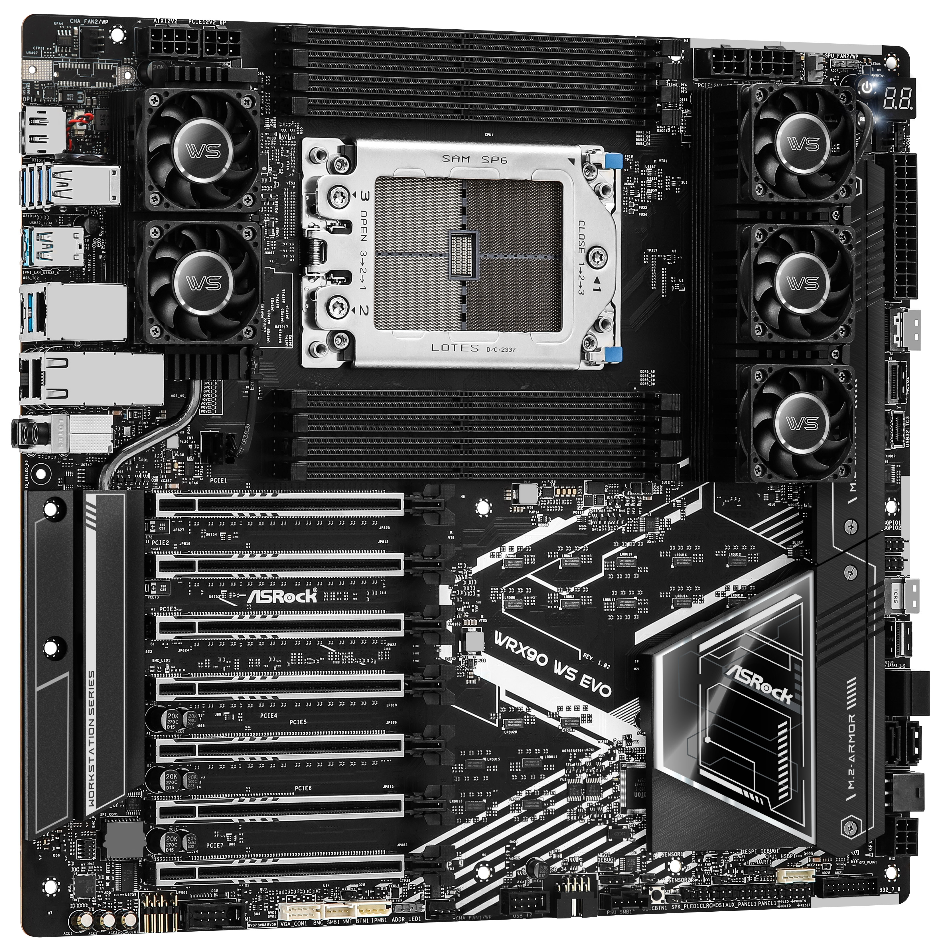 Mainboard | Sockel sTR5 | PCIe 5.0 | EEB | ASRock WRX90 WS EVO